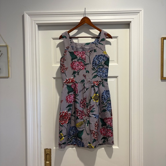 Boden Size 8 Spring Floral Bird Dress - Picture 2 of 4